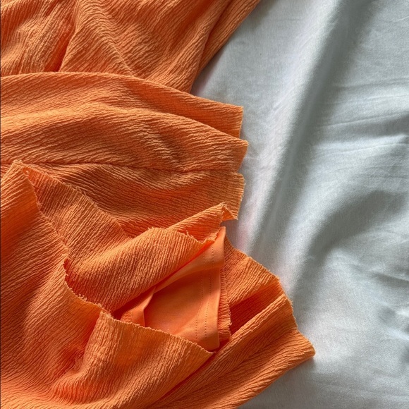 Dee Elly Orange Halter Neck Women's Dress - Picture 6 of 6